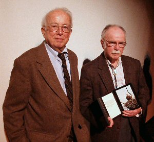 Founding members and past FODM Presidents Ed Risley and Jeb Byrne. Photo by Ed Eder.